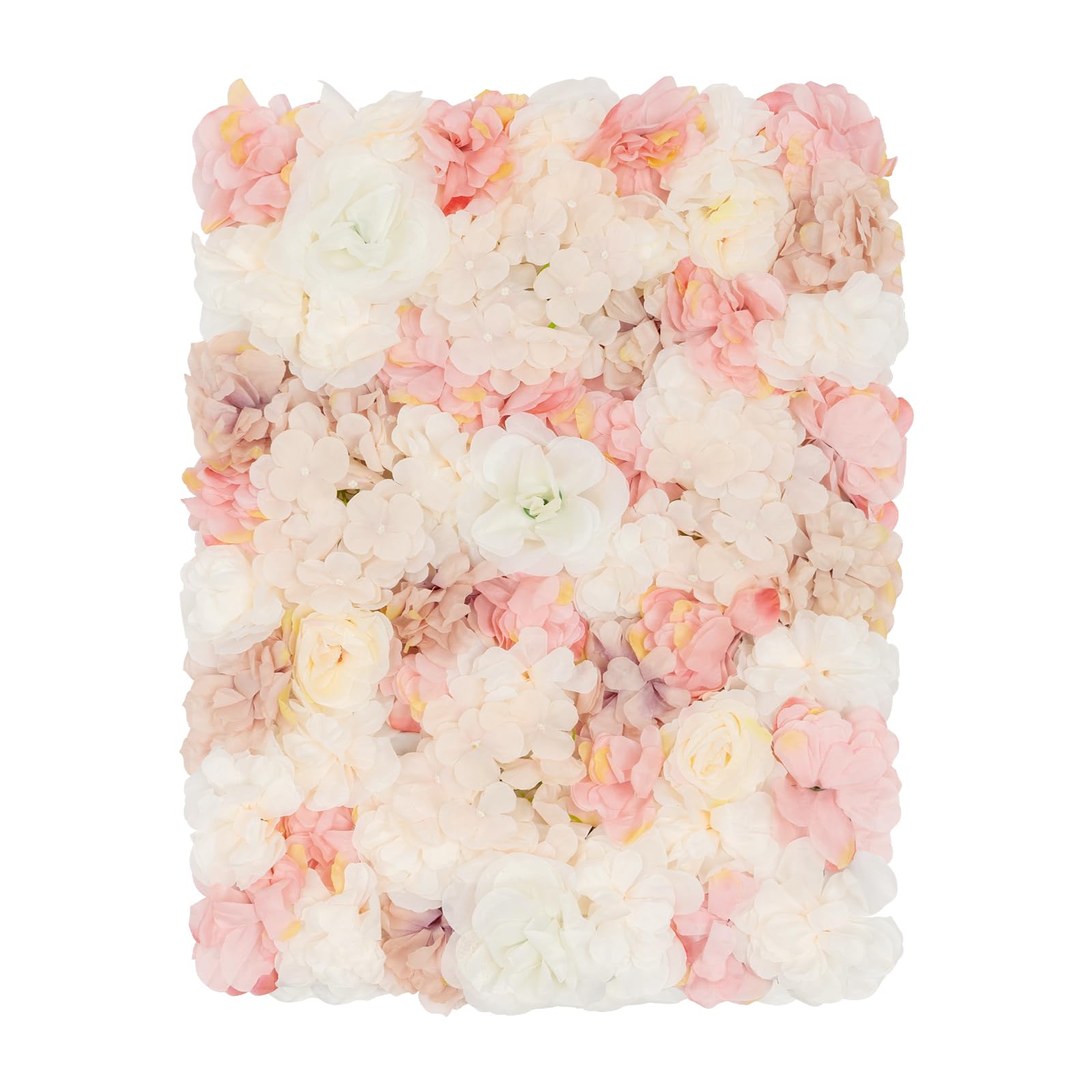 20 Stück Künstliche Blumen-Wandpaneel, 60 x 40 cm, Blumen-Hintergrund, Kunstblumen Deko Rosenwand Dahlienrose Blumenwand Deko Dekoblumen für Party Hochzeit Heimdekoration