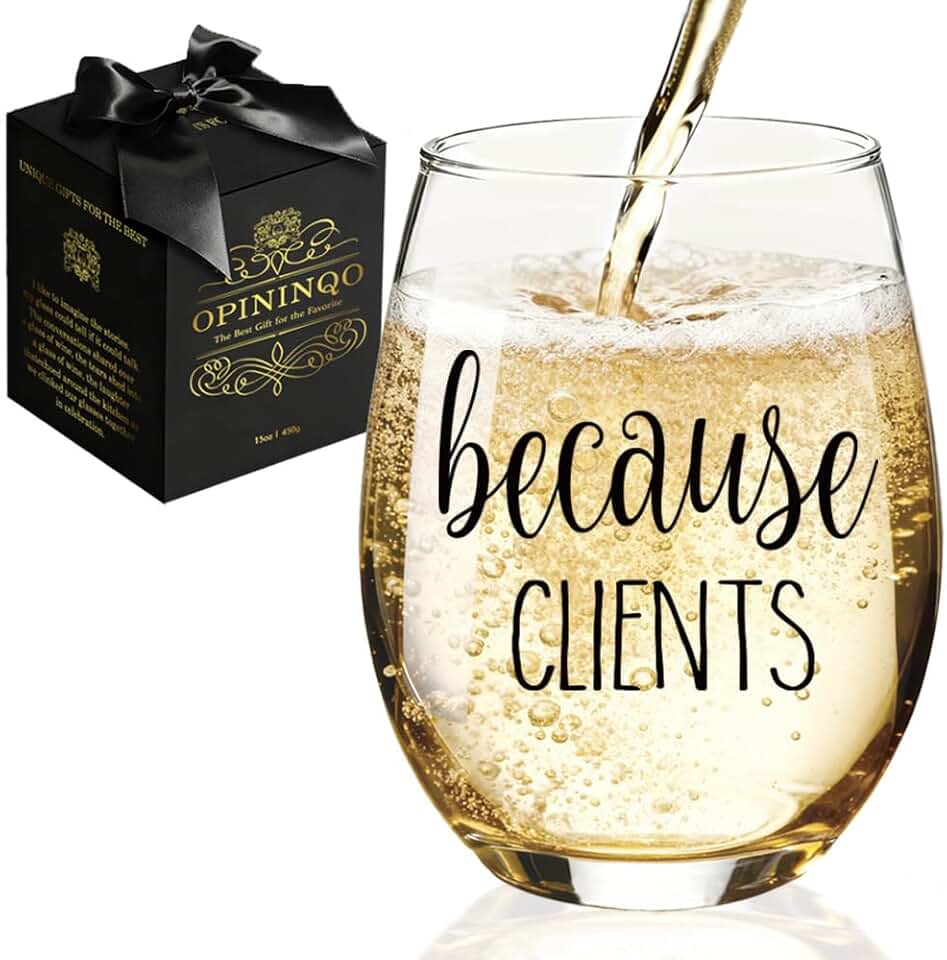 Funny appreciation wine glass