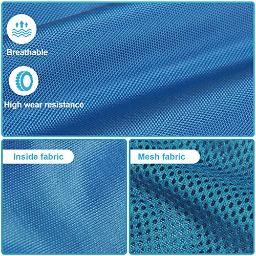 Livacasa Mesh Backpack Swimming Drawstring Bag Backpack With Mesh Pocket Quick Drying Mesh Swim Equipment Beach Bag Blue #TOP4