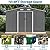 ANTSKU 10 x 8 FT Outdoor Storage Shed, Metal Garden Shed with Floor Frame, Large Tool Shed Outdoor Storage with Lockable Sliding Doors & Air Vents, Storage House Waterproof for Backyard, Lawn, Gray