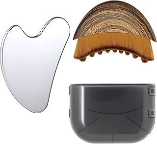 Cepillo facial de contorno linfático con estu...