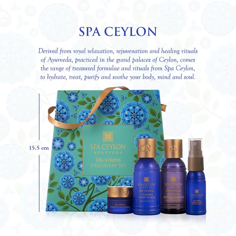 SPA CEYLON De-stress Discovery Set | Ayurvedic Spa Kit for Body