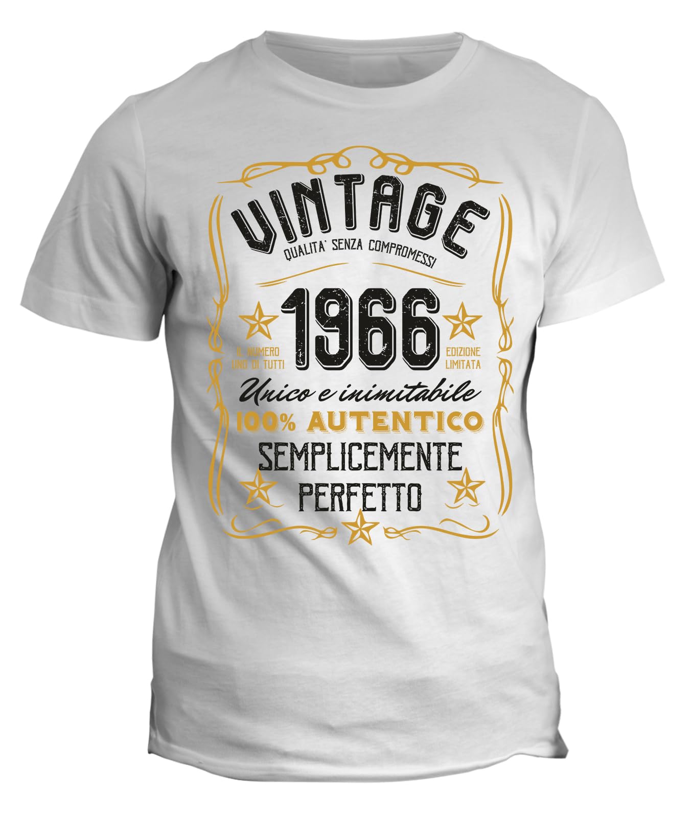 Fashwork Maglietta Divertente Regalo Compleanno Uomo 71 Anni - T-Shirt 100% Cotone '1954' Vintage