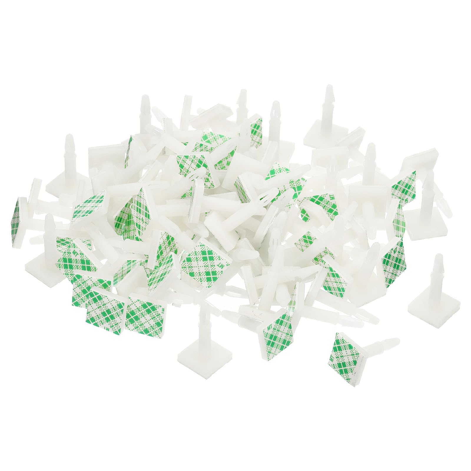 TA-VIGOR Sticky PCB Spacer, 100Pcs Plastic Standoffs Adhesive, Insulated Standoffs Column 0.62" Supporting Height for PC Board, Circuit Board Fixed