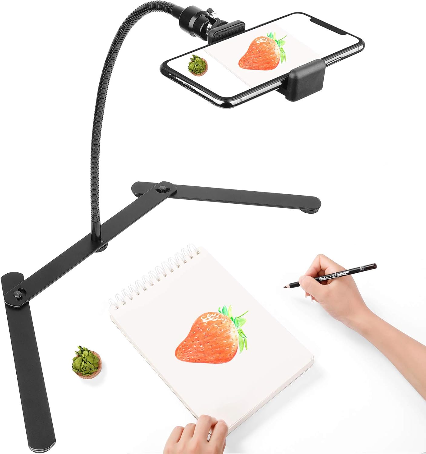 ChromLives Photo Copy Pico Projector Stand, Overhead Tripod Video Stand for Phone