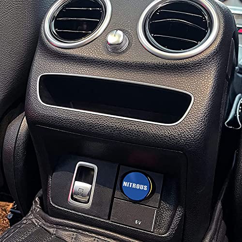 Image of 3 PCS Cigarette Lighter Plug Cover Dustproof Waterproof Socket Cover Cap Replacement, 12 Volt Aluminum Button Fits Most Automotive Vehicles (EJECT & FIRE & NITROUS)
