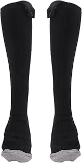 Luqeeg Meias aquecidas, meias elétricas para homens e mulheres, meias elétricas laváveis aquecidas para acampamento, pesca, ciclismo, esqui, caça, caminhadas, aquecedores de pés grossos, meias quentes