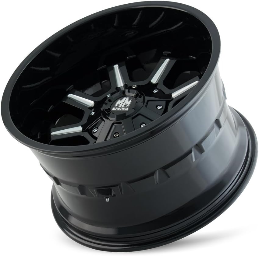Mayhem 8105-8997M18 Combat 8105 Gloss Black/Milled Spokes 18X9 5-150/5-139.7 18mm 110mm