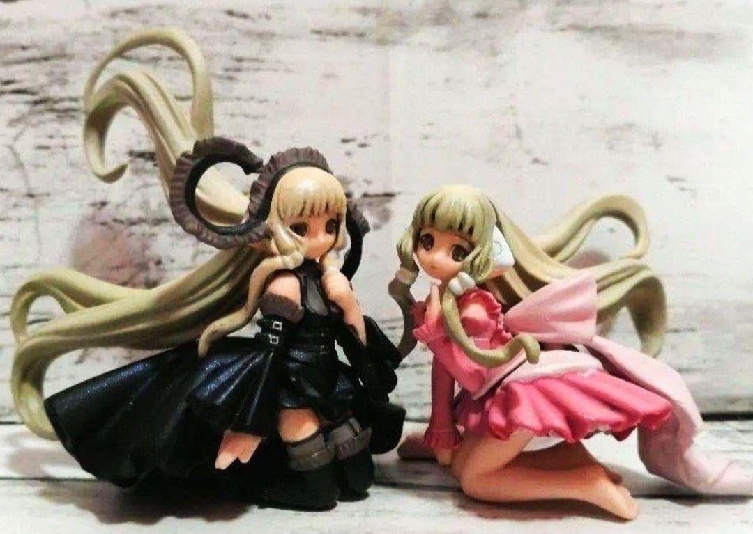 Amazon | 海洋堂 ちょびっツ フィギュア 白ちぃ黒ちぃ .. P 