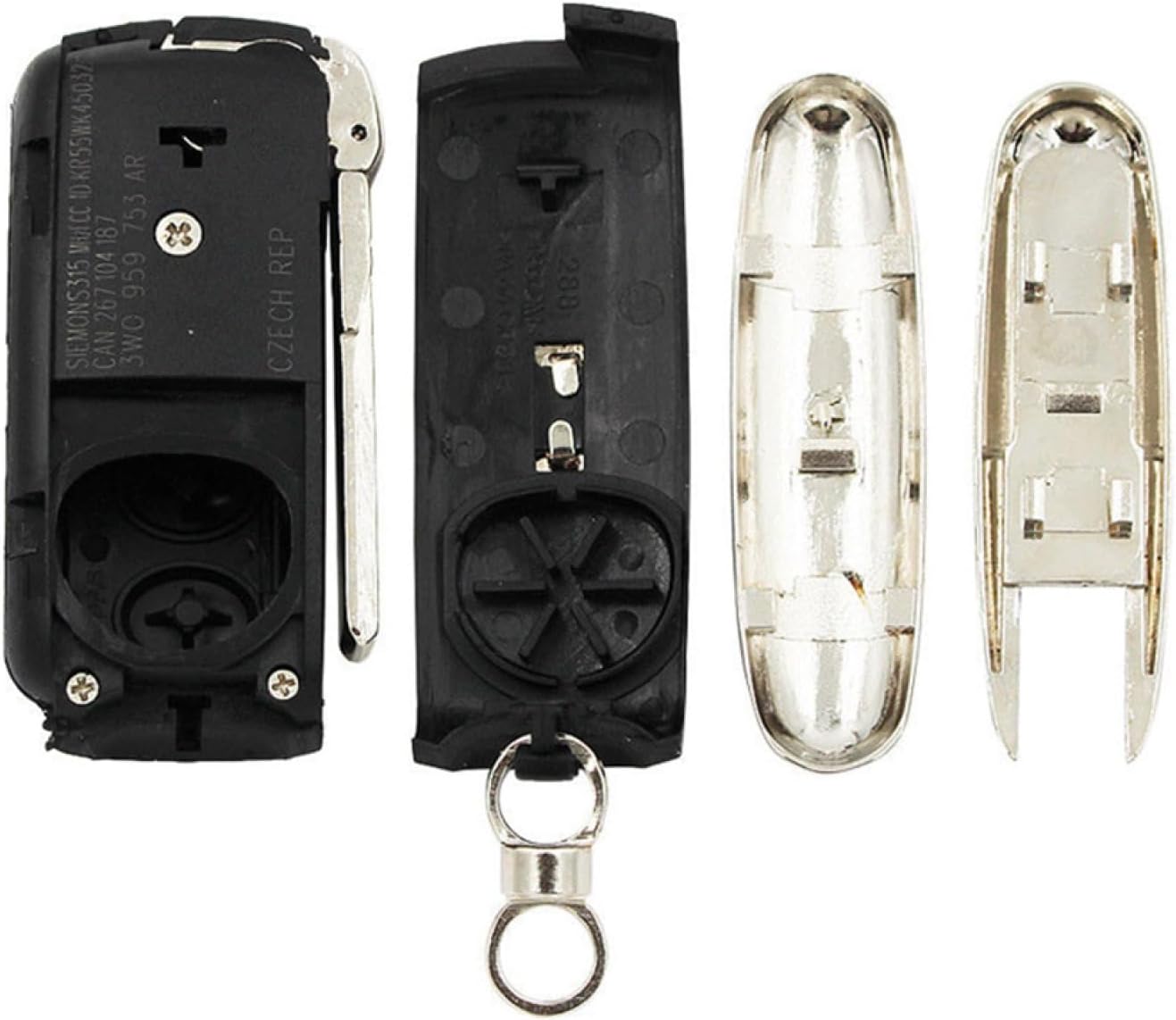 Car Key Fob Cases for Bentley Mulsanne Hurtling GT, 3 Button Flip Folding Remote Key Shell