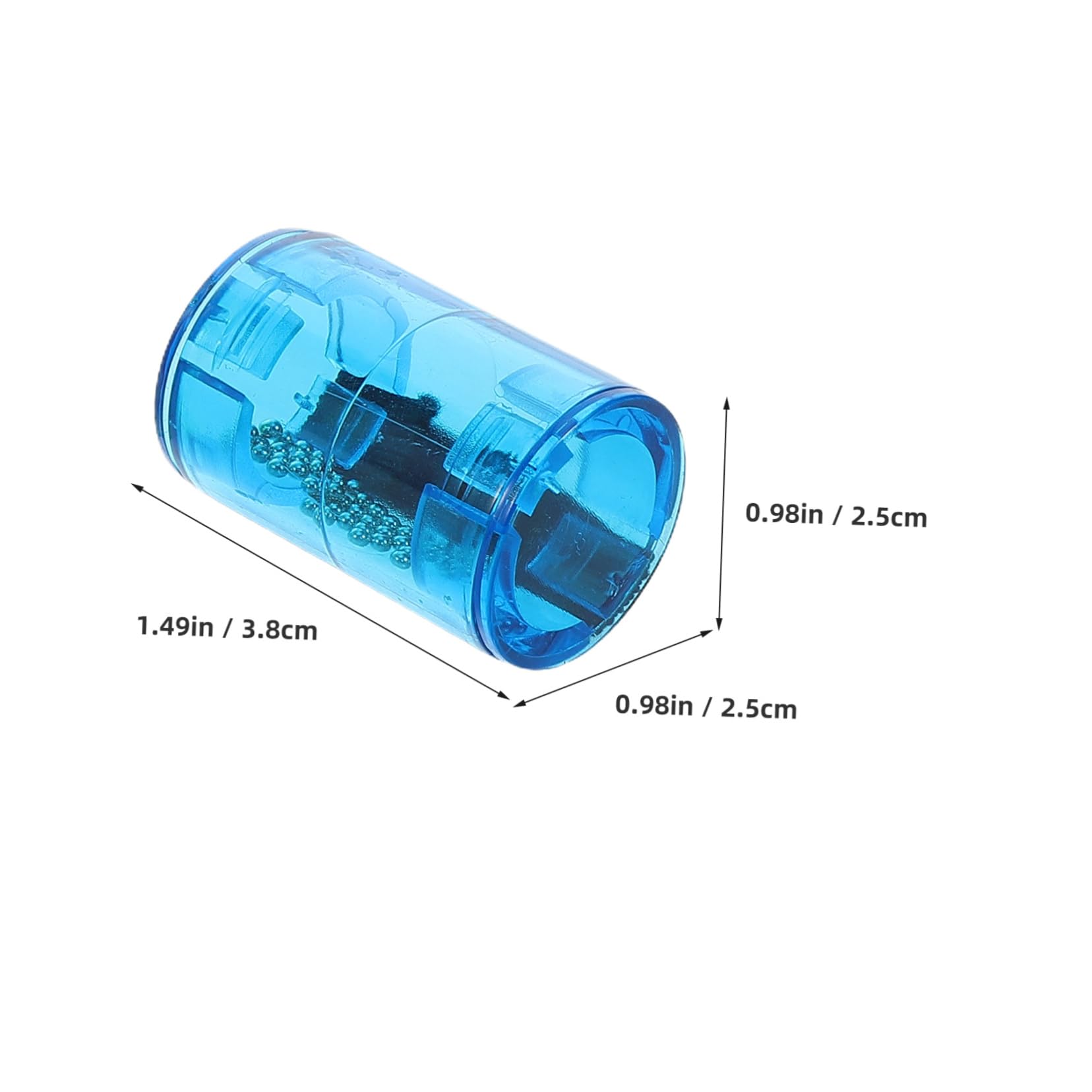 Garneck 4pcs Music Shakers Finger Maracas for Ukulele Guitar Banjo Rhythm Hammer Bell Set of 4 in Black Red Blue Green