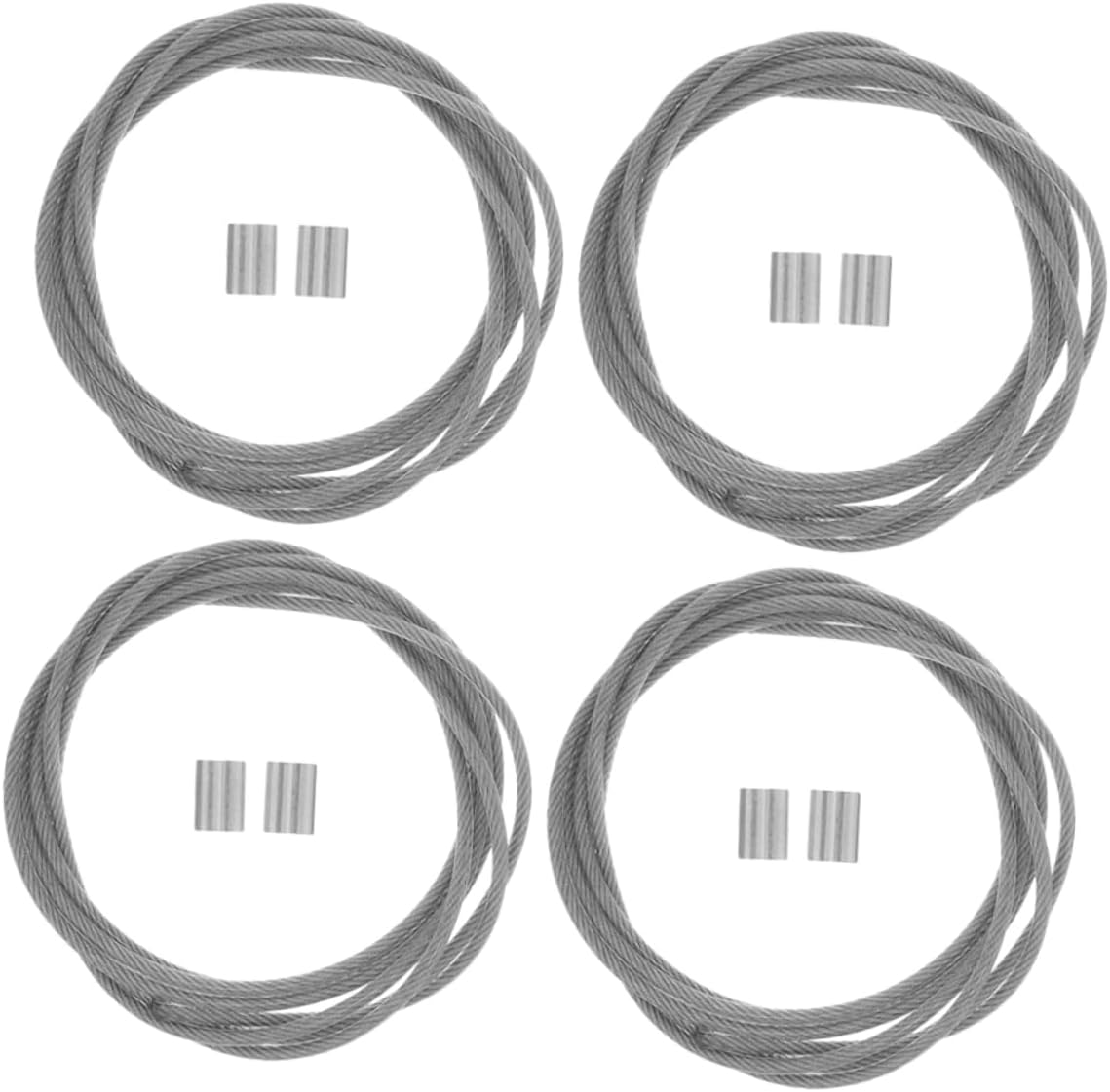 4pcs Basketball Net String Fixing Cord Durable Steel Wire Rope for Quick Installation Versatile Netting Accessory for Hoops Frames and Boards