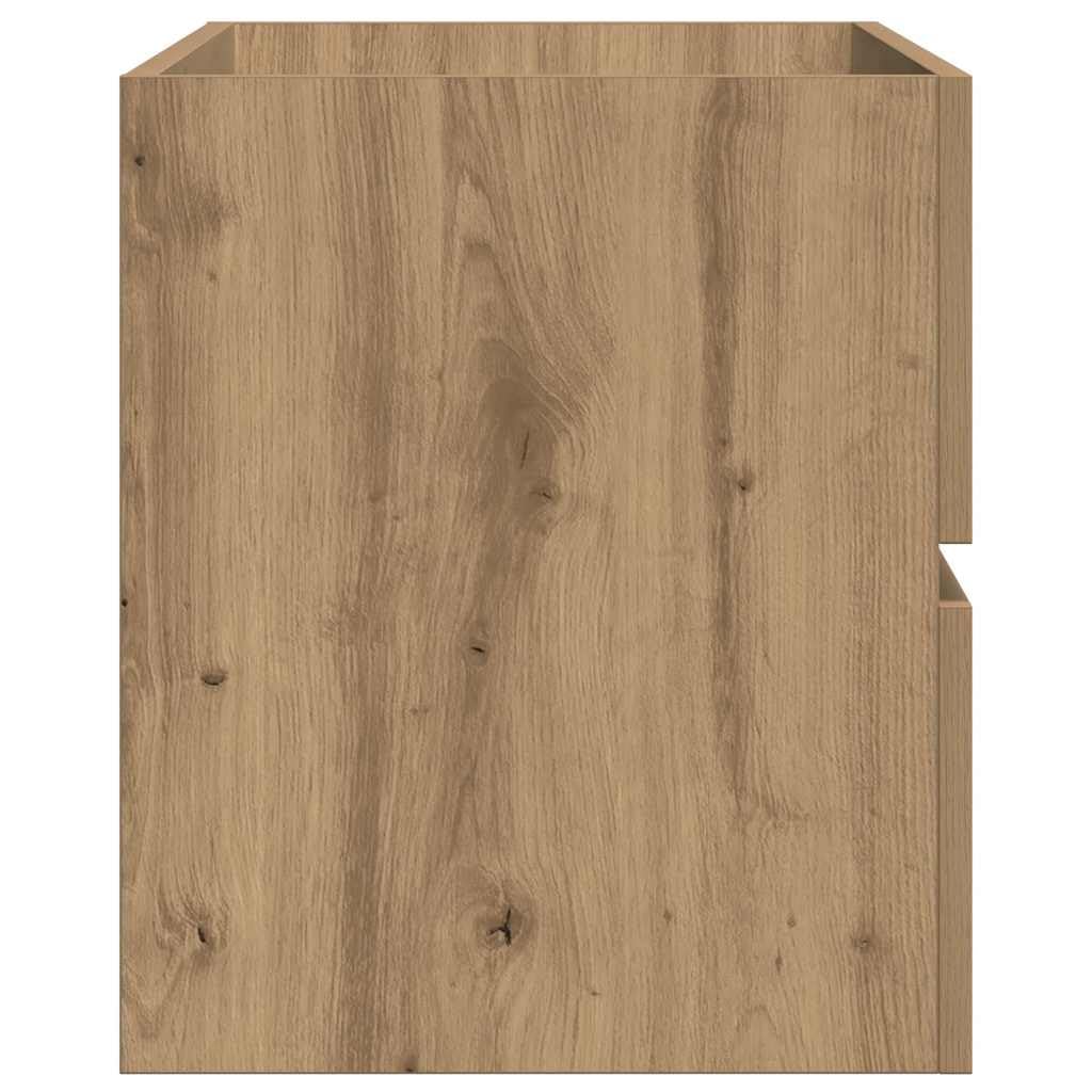 vidaXL Armario Lavabo Madera ingeniería Roble Artisan 100x38,5x45 cm