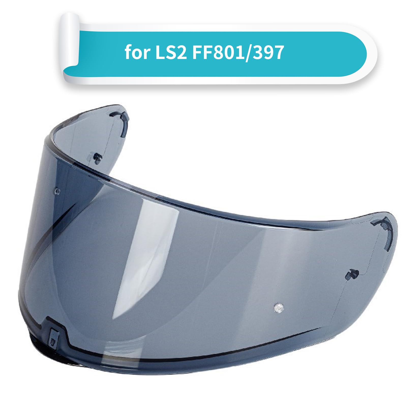 Visiera di ricambio per casco LS2 FT2 VECTOR Sedici Strada 2 Strada 3 FF801 FF397 Pinlock-Ready Face Clear Red Visor Protezione UV Casco Scudo Revo Tint Ricambio (Revo Clear Red)