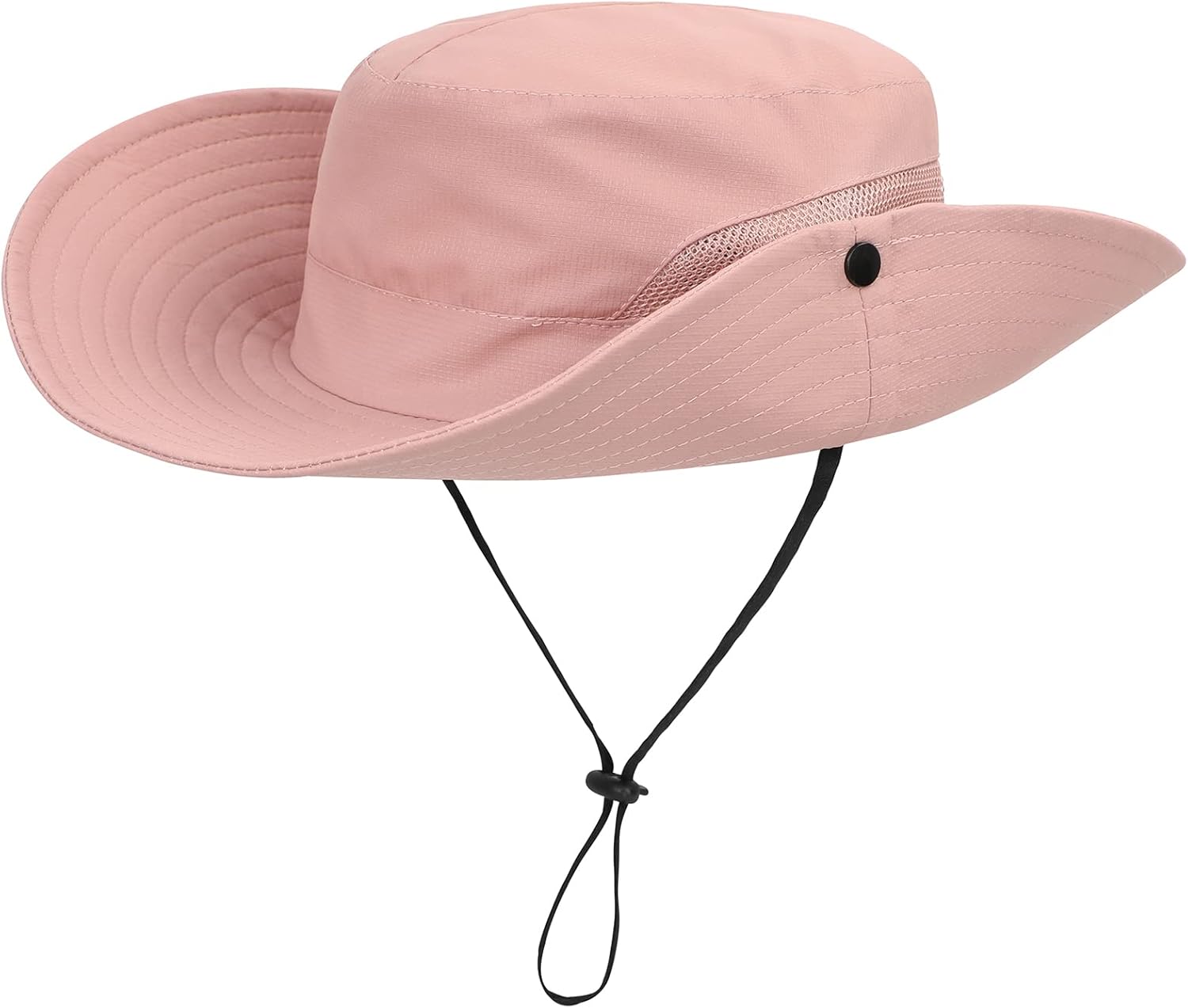 Century Star Kids Sun Hat Ponytail Girls UPF 50 Bucket Cap Summer Beach Fishing Kids Hat Wide Brim Adjustable Swim Hat - Image 2