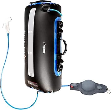 Amazon ポータブルシャワー ソーラーシャワーバッグ ソーラーキャンプシャワー l 大容量 簡易シャワー アウトドア キャンピングシャワー お湯 ソーラー シャワー リットル 加圧式 ソーラー加熱 サーフィン 海水浴 洗車 植物潅水 コンパクト ペットシャワー 持ち運び