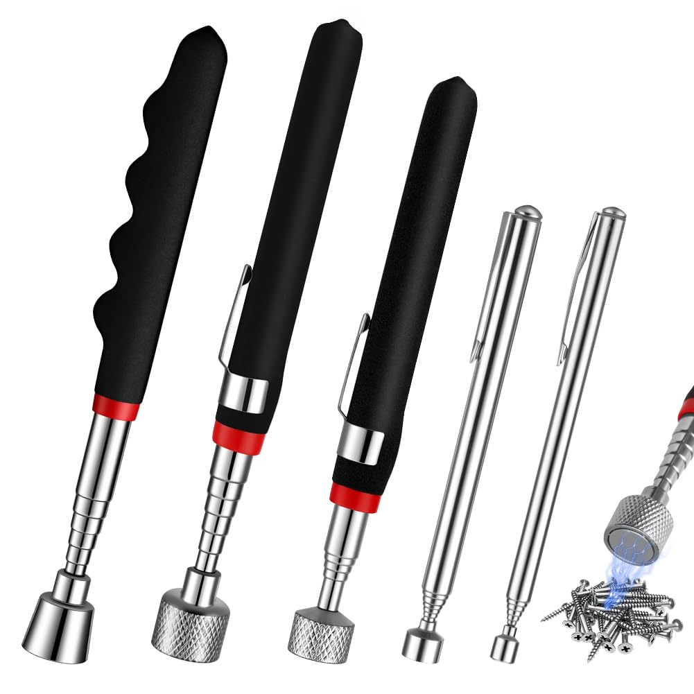 Ainiv 5PCS Magnetic Pickup Tool, 20LB/15LB/10LB/3.5LB/1.5LB