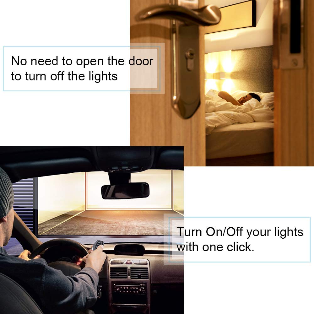 Uр Tо 40% оƒƒ SuperInk 3-Gang Wireless Remote Light Switch with Receiver Kit Outdoor 1600 ft Indoors 130 ft - Remote Ceiling Lamp LED Bulb - IP54 Waterproof Design (1 Switch, 3 Receiver) Uр Tо 50% оƒƒ SuperInk 3-Gang Wireless Remote Light Switch with Receiver Kit Outdoor 1600 ft Indoors 130 ft - Remote Ceiling Lamp LED Bulb - IP54 Waterproof Design (1 Switch, 3 Receiver)