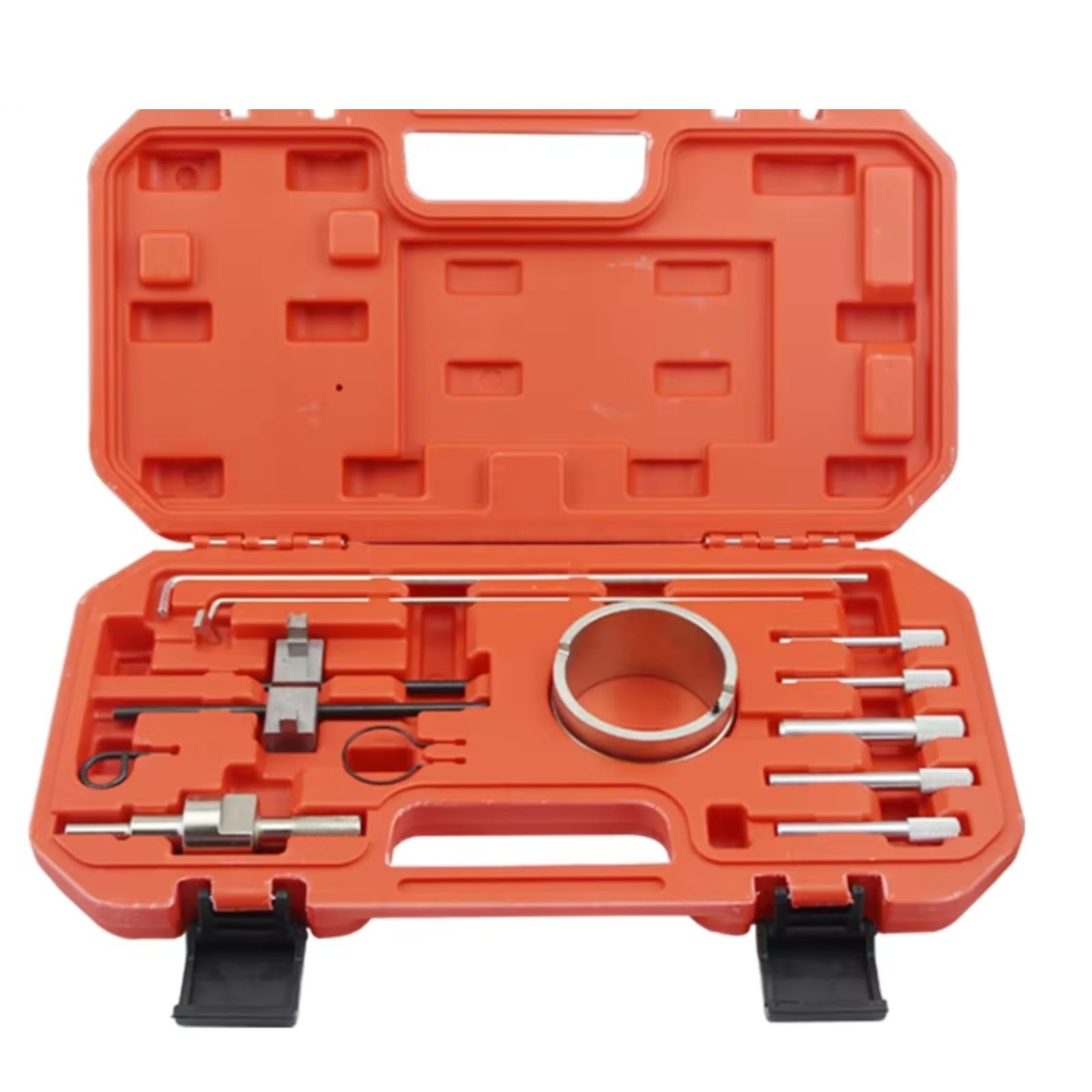 Set Di Strumenti Bloccaggio Fasatura Dell'albero Motore Del Motore 1.8 2.0 Per Peugeot 206 307 408 Set Di Strumenti Per La Messa In Fase Del Motore Kit Attrezzi Per Fasatura(Rosso)