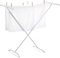 Uscător de rufe pliabil Rayen cu suprafață de uscare de 10 m, finisaj din oțel, compact și ușor, alb, 90x53,5x82 cm 4