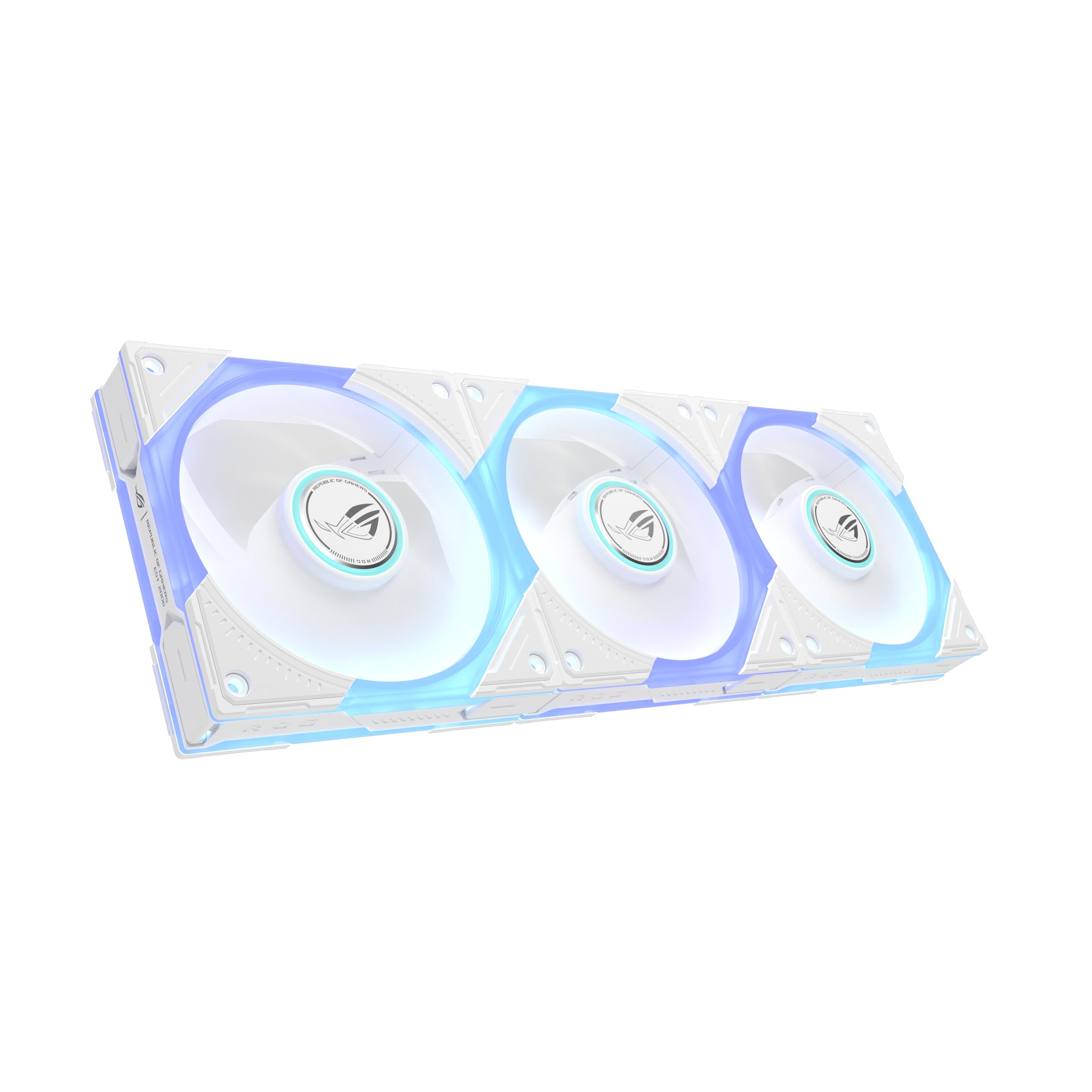 ROG Eurux GR120 ARGB Ventilateurs Reverse, Blanc, Pack de 3