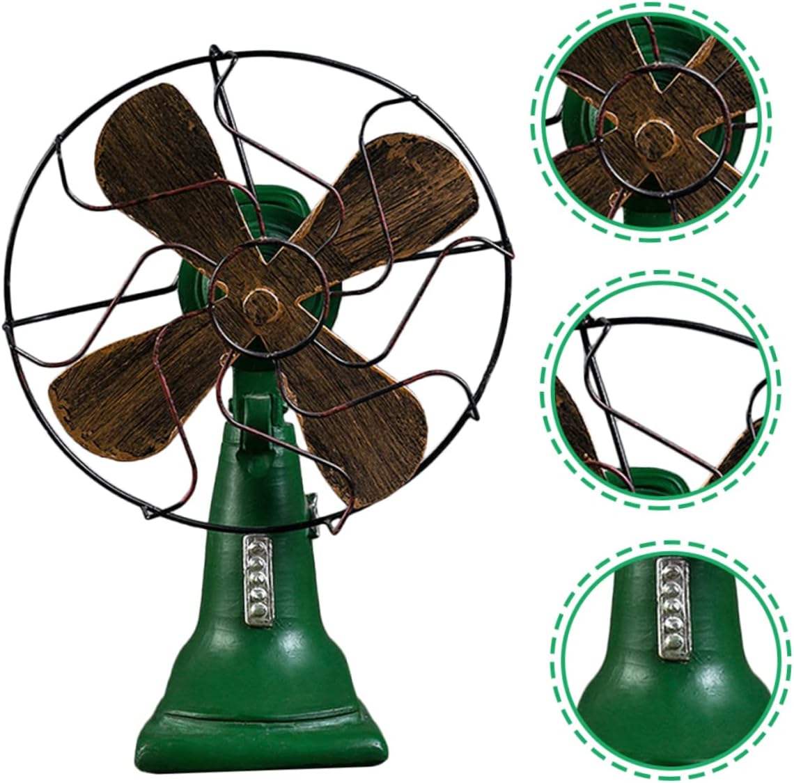 Antique Table Ornaments Fan Adornment Retro Desktop Ornament Fan Modeling Vintage Table