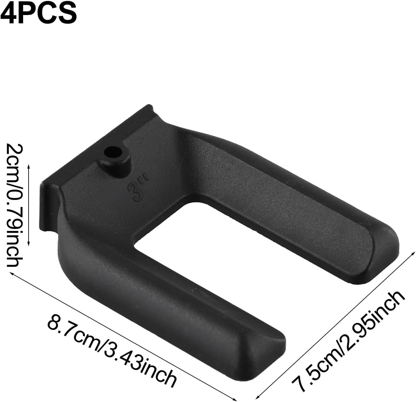 Chair Wheel Stopper, 4-Pack Anti-Slip Castor Pad for Wheeled Furniture – No-Lift Floor Protector Pad, Plastic Caster Stopper with Shock Absorption, Fits Chairs(L)