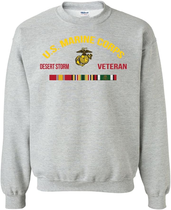 Military Productions US Marine Corps Desert Storm Veteran Sweatshirt Officially Licensed