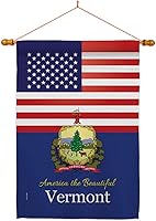 Vista 1 de Juego de tacos de bandera de la casa de Vermont de Estados Unidos, Estados Unidos, territorios americanos, República, país, área particular, pequeña