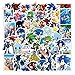 Adesivi Sonic 100 Pcs,Sonic Graffiti Adesivi,Sonic Stickers Bambini,Cartone Animato Adesivi,Adesivi Impermeabile,per Computer Portatile,Automobili,Motociclette,Bicicletta,Bagagli,Skateboard,Valigia