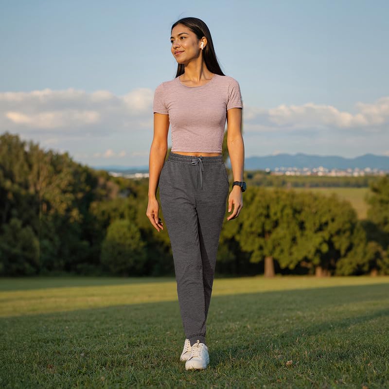 Image of BlissClub AirMelt Joggers | Cuffed Bottom Hem | Classic Joggers Design | Adjustable Drawcord | 2 Roomy Pockets | Cool-to-Touch Fabric | Weightless