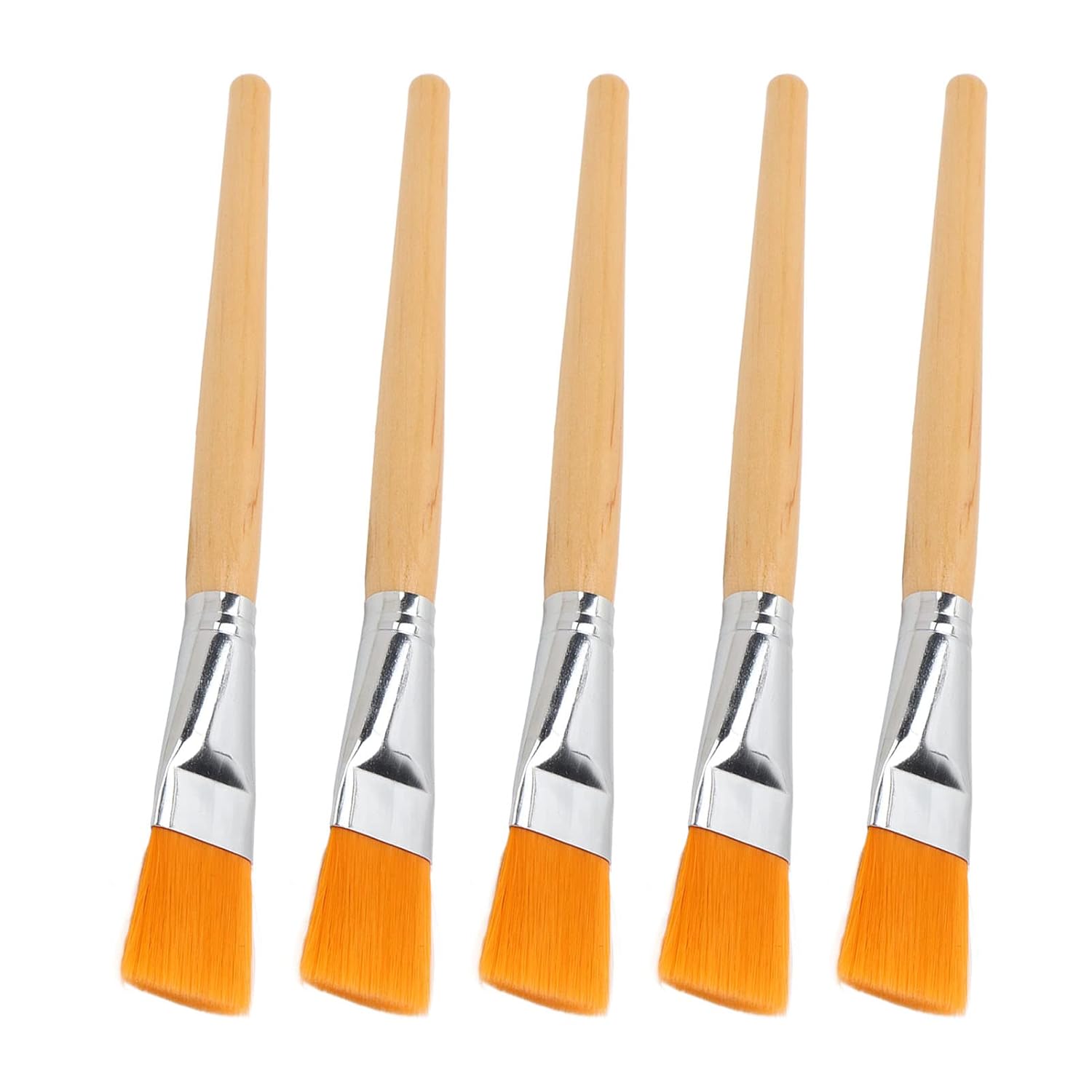 Fan Brushes, 5 Pieces Soft DIY Wooden Makeup Fan Brush Fan Brushes Facial Applicator Brush Face Brushes Facial Brushes : Beauty & Personal Care
