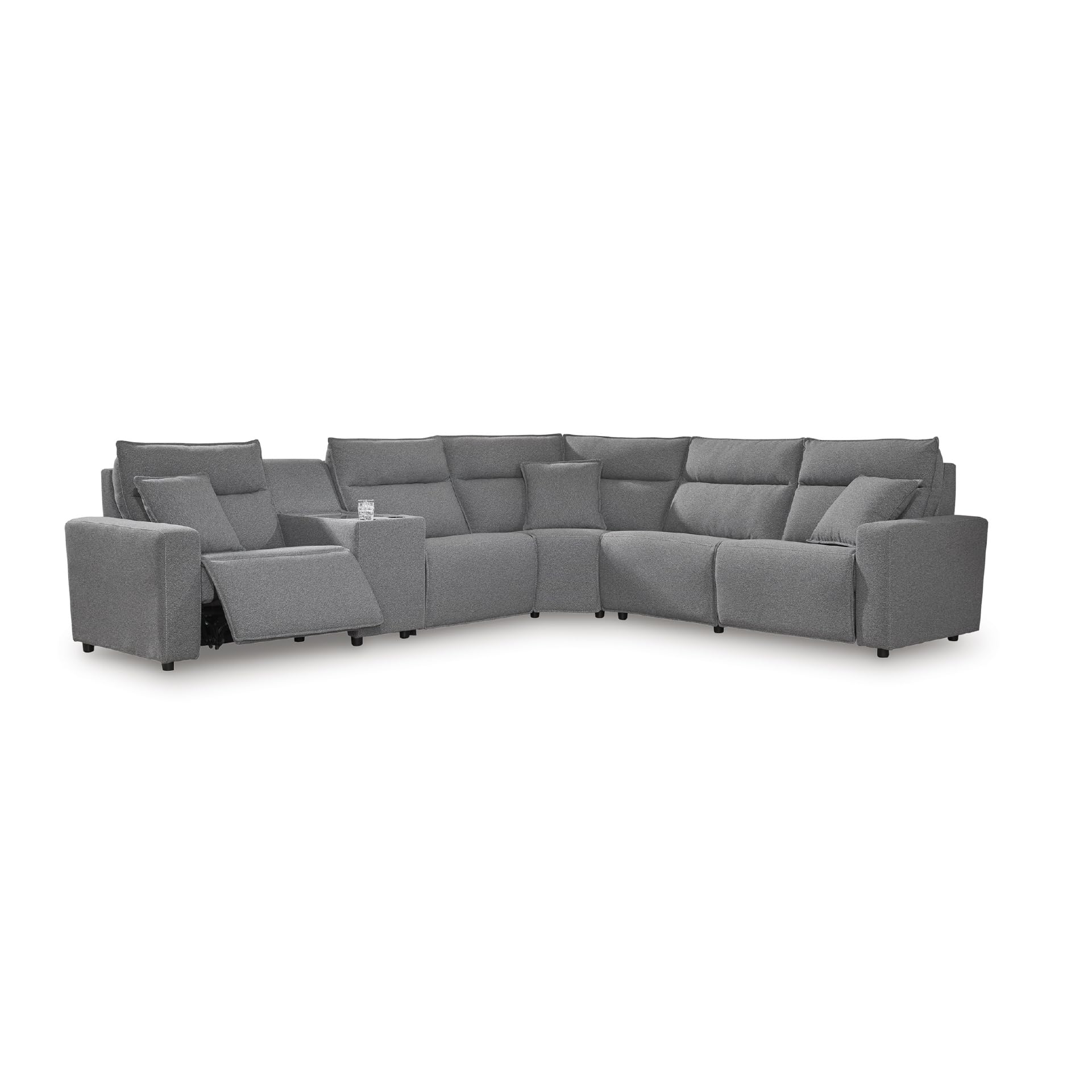 Signature Design by Ashley 6-Piece Power Reclining Sectional Sofa, Gray