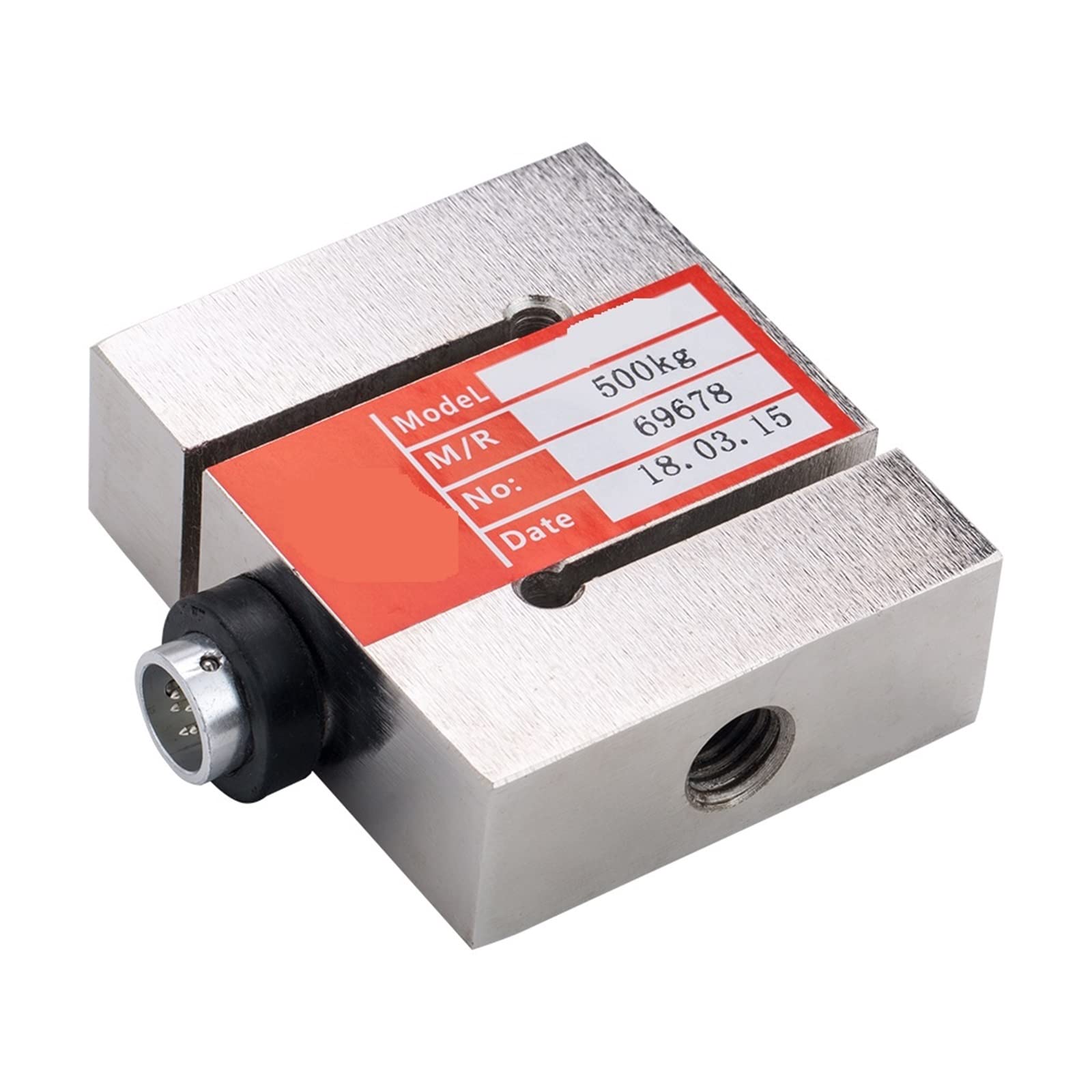 Load Cell, High Accuracy Metal Load Cell Tension and Compression Force Sensor Load Cell Alloy Steel 1000kg Measuring Weight(1500KG)