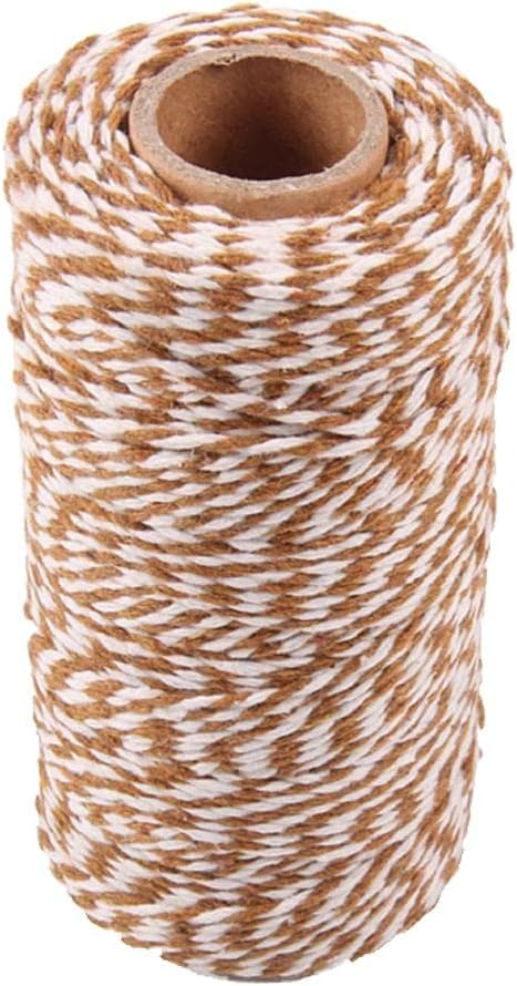 CALANDIS™ 328 Feet (100m) Colored Cotton Twine String Rope Cord for Crafts Coffee | Venue Decorations | Wedding Supplies