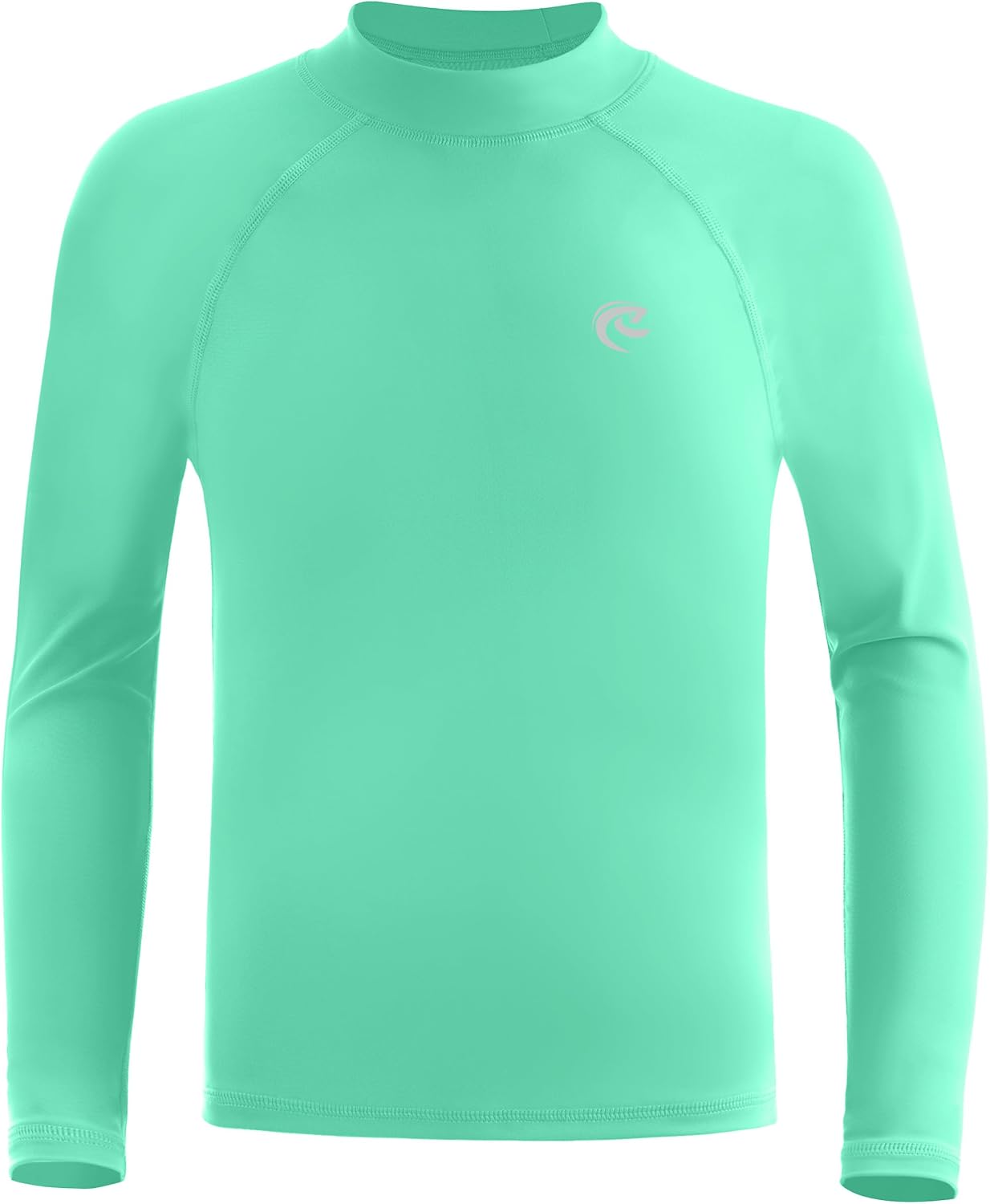 Boys' Long Sleeve Rash Guard, UPF 50+ Swim Shirt Toddler Kids, Quick Dry SPF UV Sun Protection Water Shirts for Beach Surf Swimming