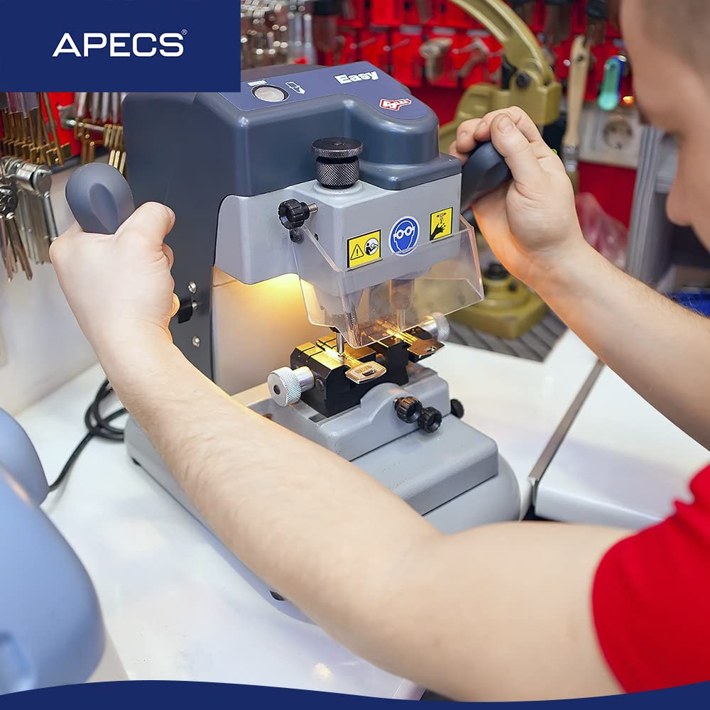 APECS - Chiave di ricambio per cilindro a pomello e doppio cilindro, ideale per cilindri di chiusura della serie CODE DECO, per servizio chiavi, set da 3