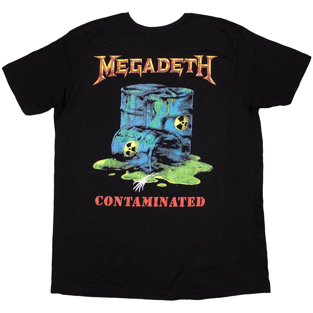 Rock Off Officially Licensed Products Megadeth Contaminated Band Logo T Shirt XXL Black