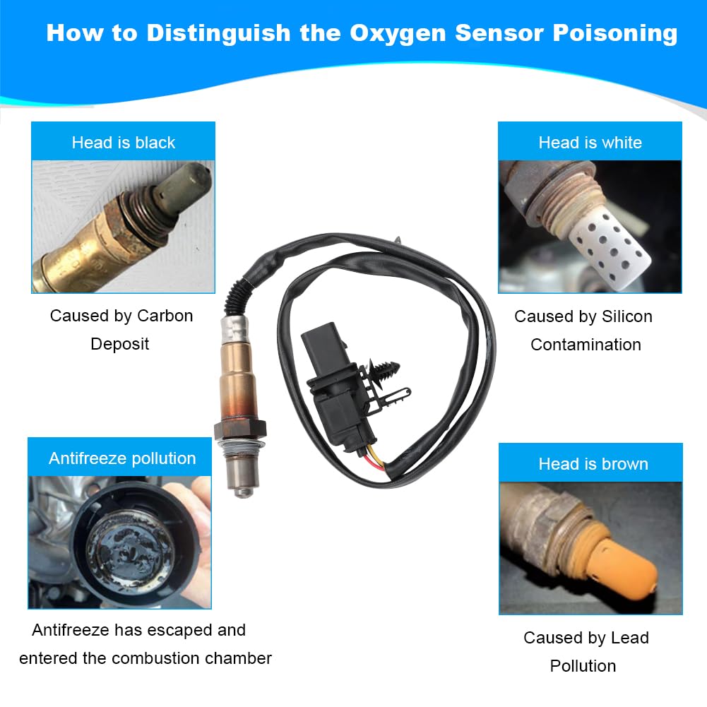 JDMON 1PCS Oxygen O2 Sensor Upstream Replacement for Ford F150, Escape, Explorer, Mustang, Lincoln MKS, MKT Compatible with 234-5113, 2345113, 8F9Z9F472B