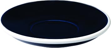LOVERAMICS Egg 14.50cm Cappuccino/Flat White Saucer Denim