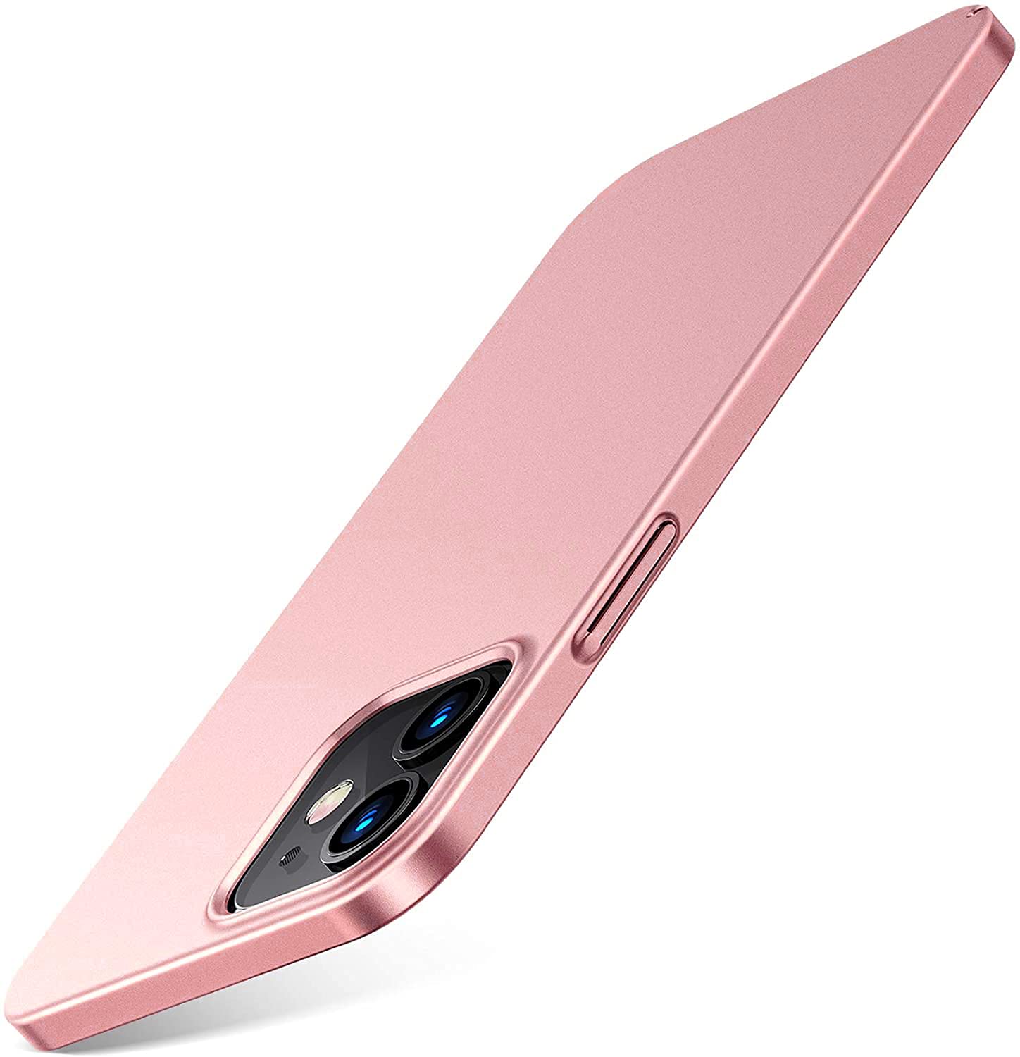 YoYoTech Ultra Slim Matte Finish Protective Case Cover designed for iPhone 13 Case Cover Silky Soft Touch Hard Bumper shockproof [Ultra Thin] and Anti-Drop Protection (Rose Gold)