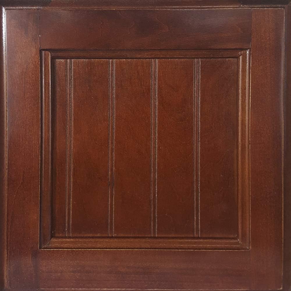 American Heartland Poplar Tall Corner TV Stand in Concord Cherry