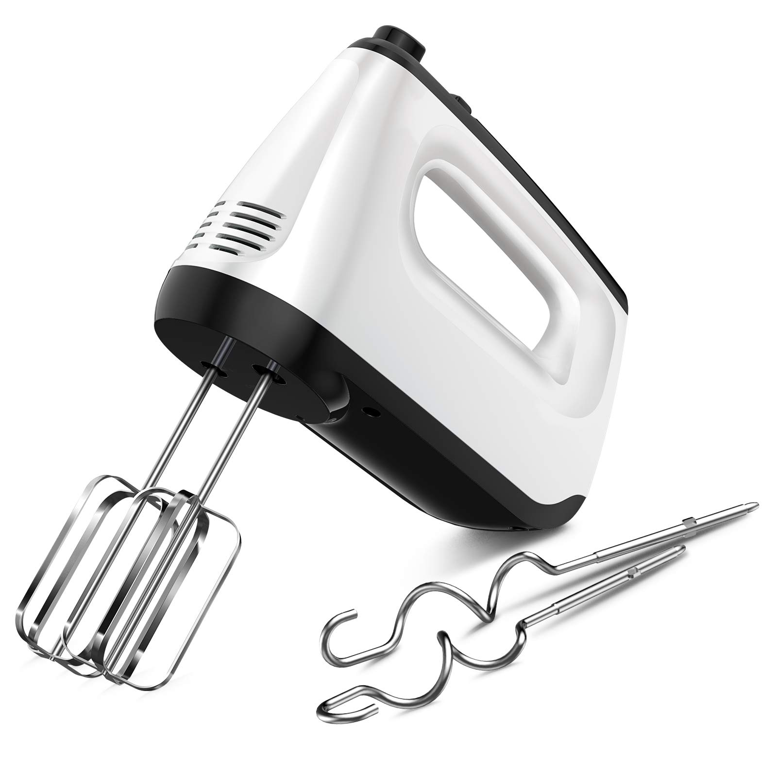 Vecuni Hand Mixer 250W 6-Speed Mixer Electric Handheld Egg Beaters Baking Beaters with Turbo Boost Eject Button Portable