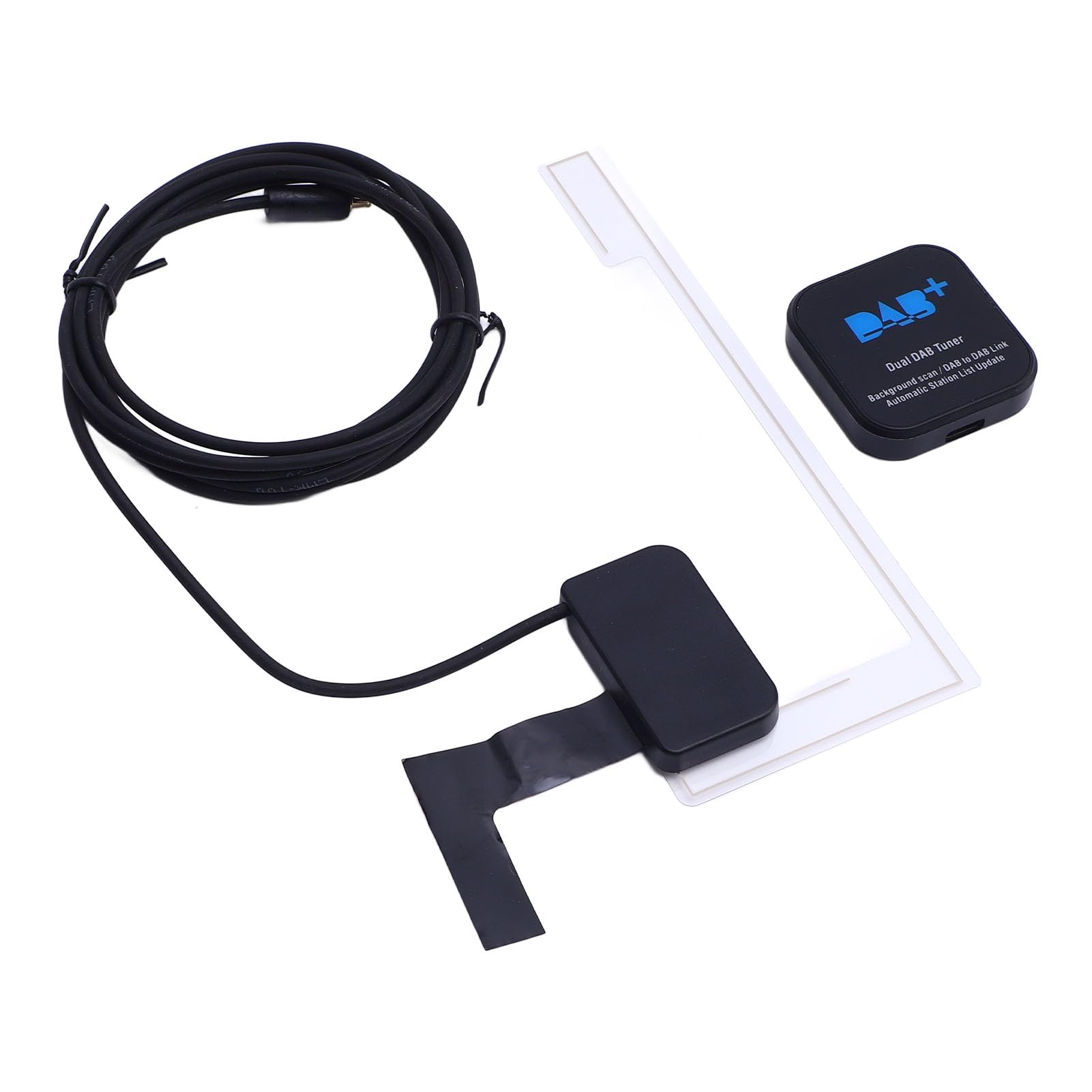 Annadue Receptor de Radio Dab para Automóvil, Actualización Automática de Estaciones Caja Dab de Transmisión Digital, Adaptador USB con Antena, Sintonizador de Radio para Estéreo