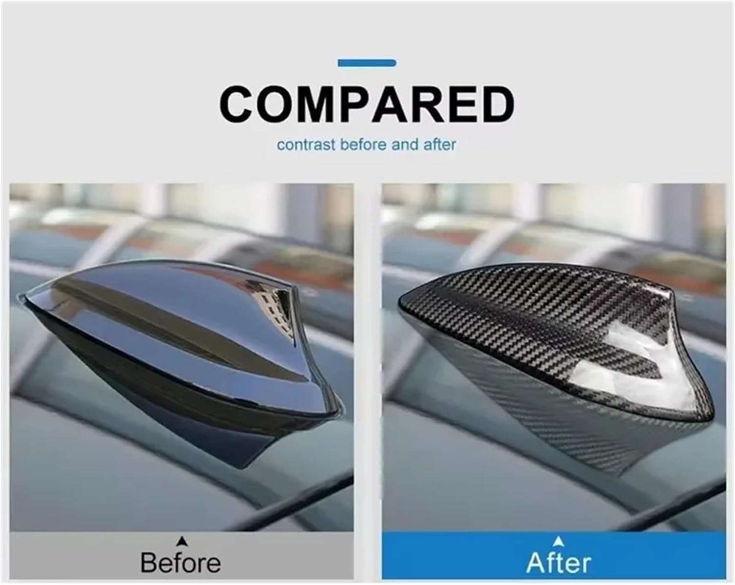 Auto Compatible for BMW 5 Series G30 G38 Carbon Fiber Antenna Covers for Shark Fin Design, New 5 Series X3 G01