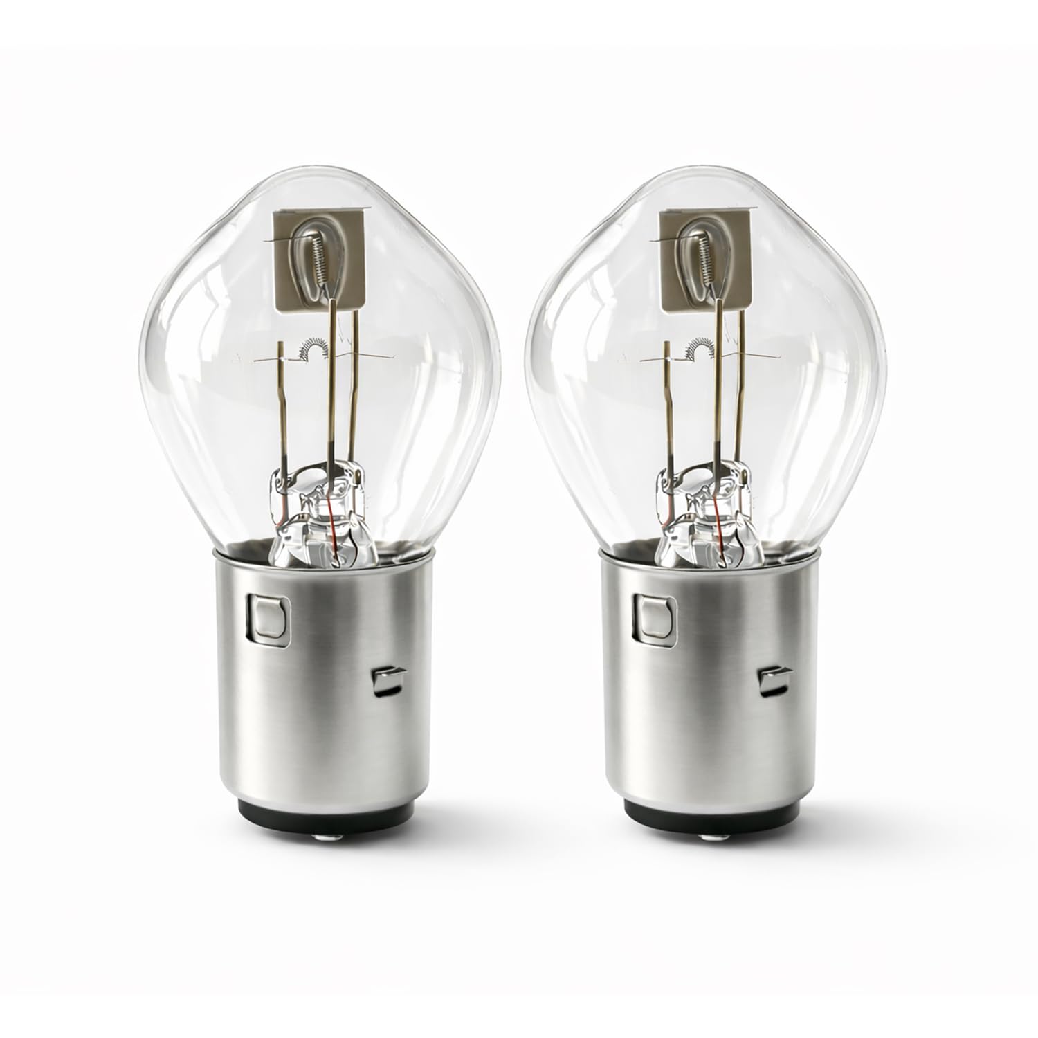 LIGHTWORLD24 BA20d S2 12V 35/35W – Juego de 2 bombillas halógenas Bilux para motocicleta, scooter o ciclomotor – Luz de cruce y carretera superbrillante