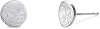 Boma Jewelry Sterling Silver Iced Finish Circle Stud Earrings