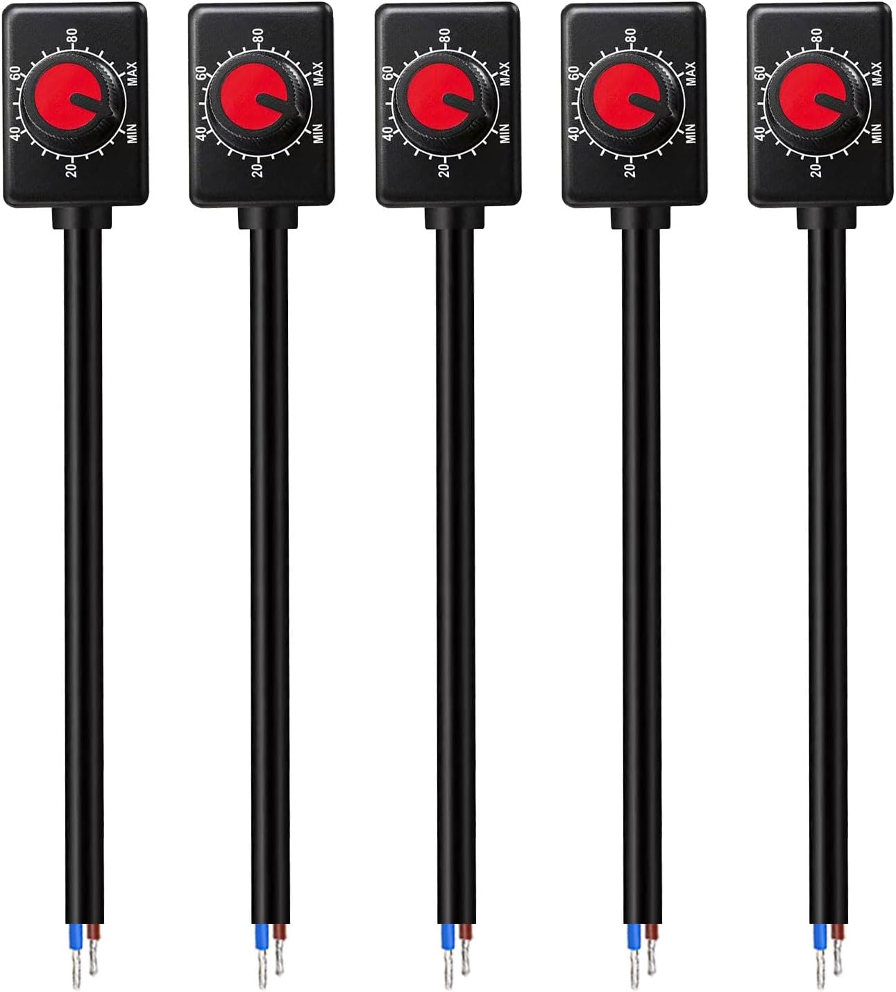 5PCS DC 0/1-10V Knob LED Dimmer Mini Controller Rotary Switch Low Voltage PWM Dimming Off for 0-10V / 1-10V Dimmable LED Drivers