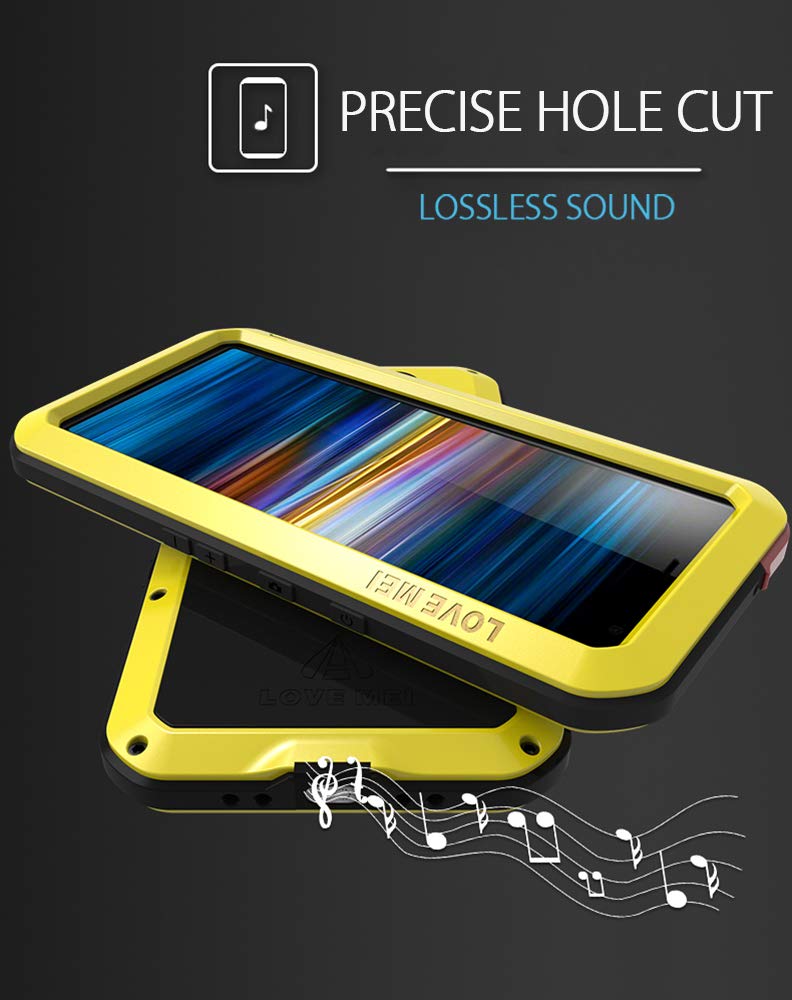 Coque LOVE MEI Métal Antichoc Pour Sony Xperia 10 / 10 Plus - Neige (Argenté)