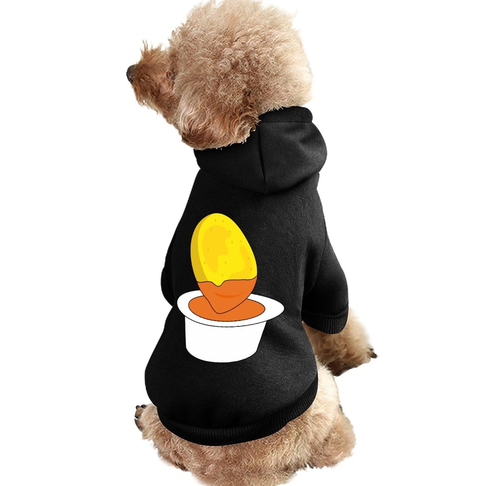 Chicken Nuggets Dog Costume Winter Warm Dog Hoodie Breathable Dog Sweatshirt Pet Outfit for Cats S